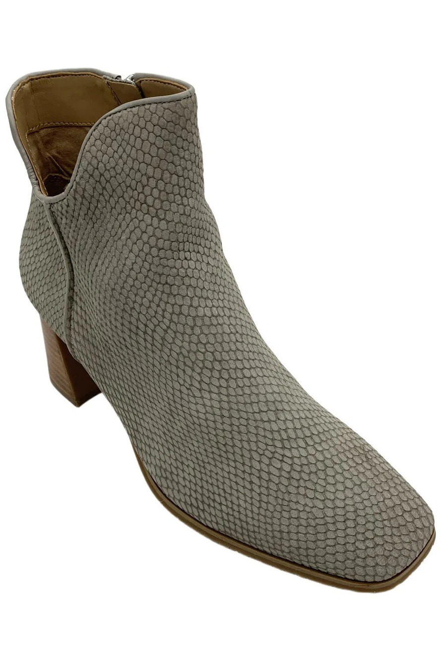 NYDJ Women's Cassey Boots Snake Print Suede Khaki - Medium